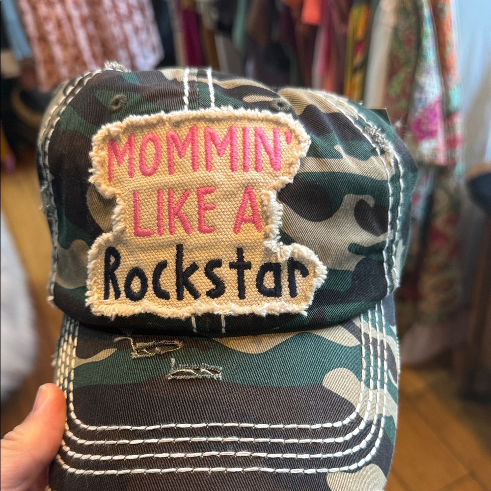 Mommin' Like a Rockstar baseball cap